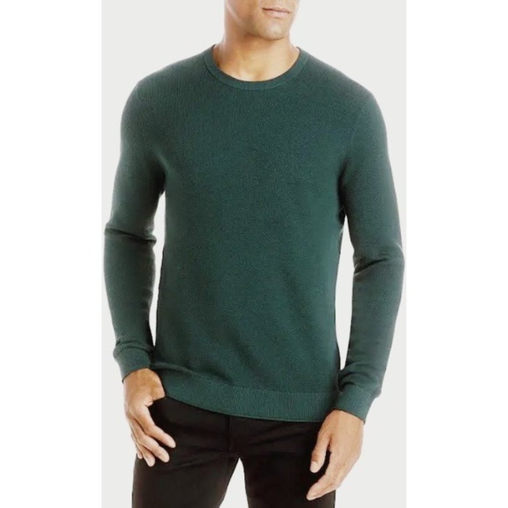 Michael Kors Wool Sweater Spruce Green Crew Neck Pullover Size XL New with Tag